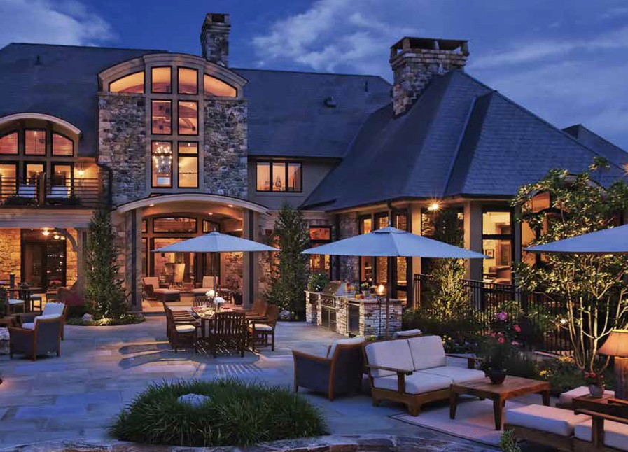 The outside of a Colorado Springs home employing a lighting control system. 