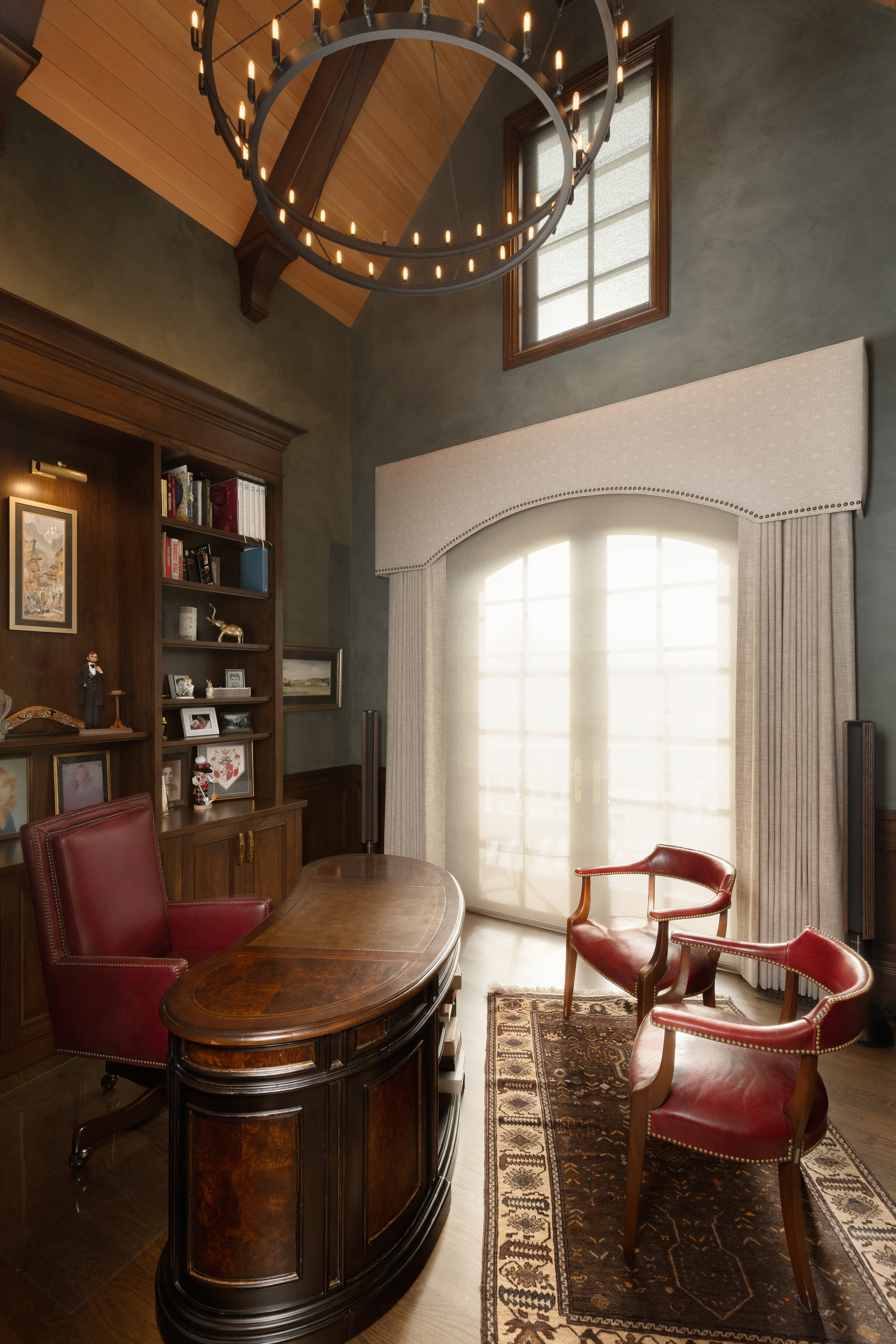 Home office with smart technology integration
