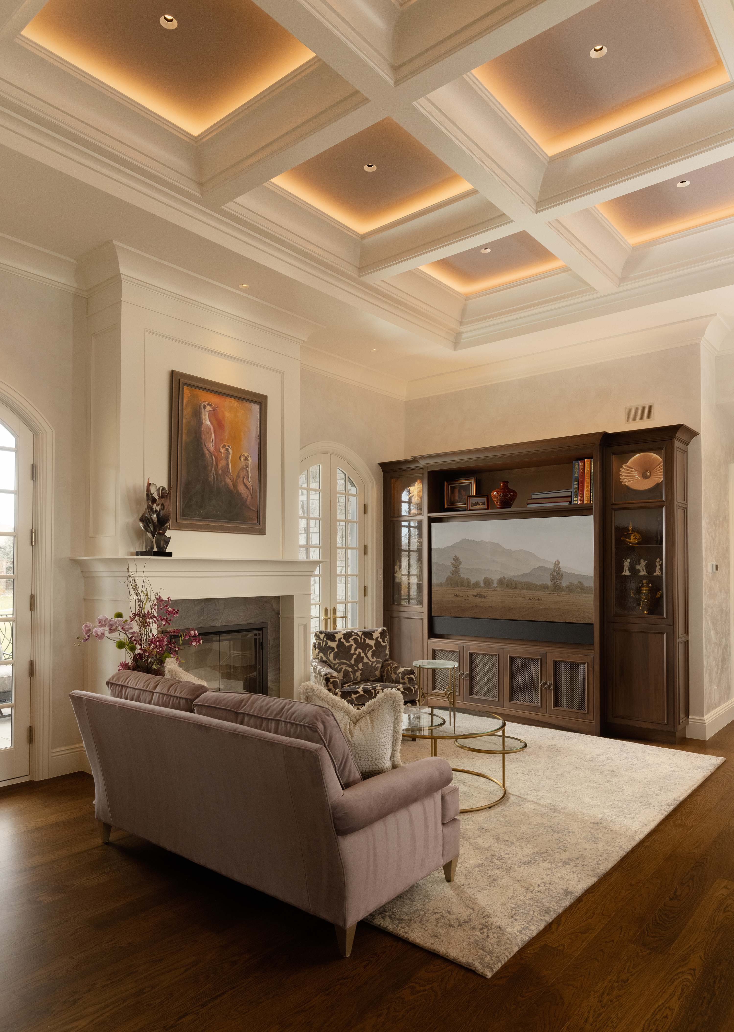 Second living room with TV and multi-room audio